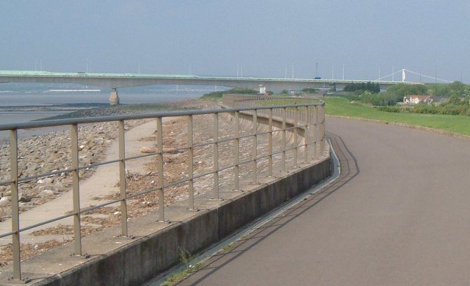 2004 view of sea wall - Click on picture for 1926 view